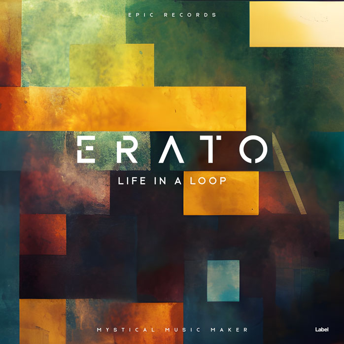 2D view of Premade Electronica & Ambient Album Cover - Old Gold #22387 | AlbumArtZone*