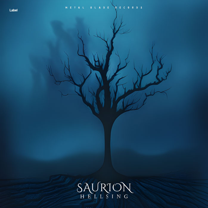 2D view of Premade Heavy Metal & Gothic Metal Album Cover - Chathams Blue #22579 | AlbumArtZone*