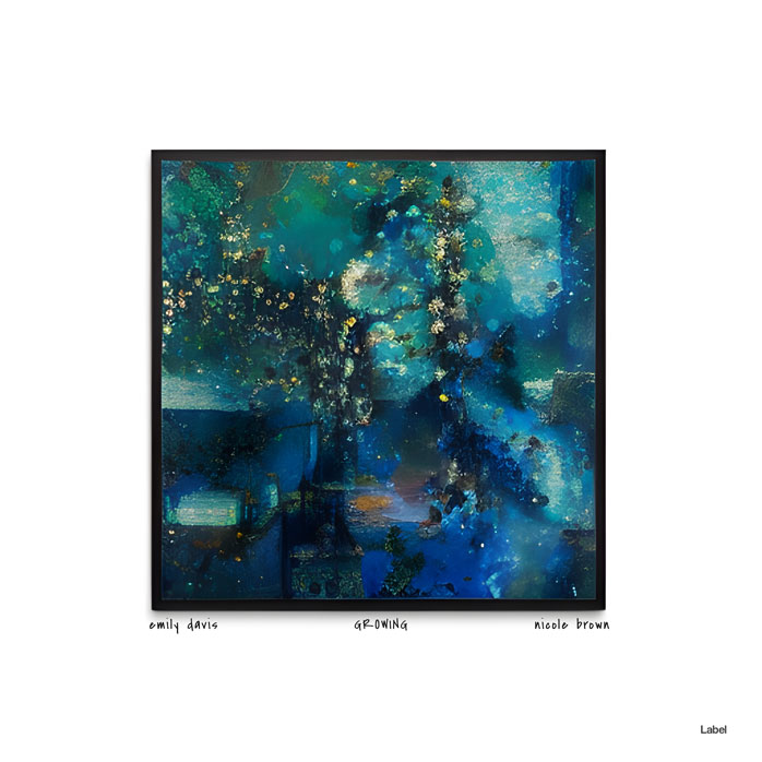 2D view of Premade Pop Album Cover - Blue Dianne #22728 | AlbumArtZone*