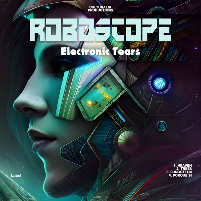 2D view of Premade Electronica & Ambient Album Cover - Ebony Clay #23183 | AlbumArtZone*