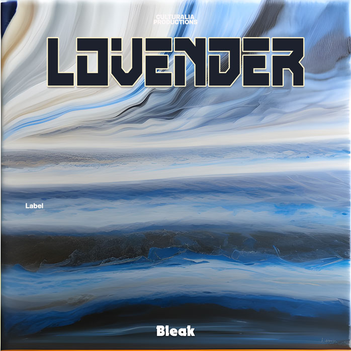 2D view of Premade Heavy Metal & Gothic Metal Album Cover - Bermuda Gray #23230 | AlbumArtZone*