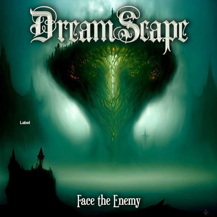 2D view of Premade Heavy Metal & Gothic Metal Album Cover - Bottle Green #23425 | AlbumArtZone*