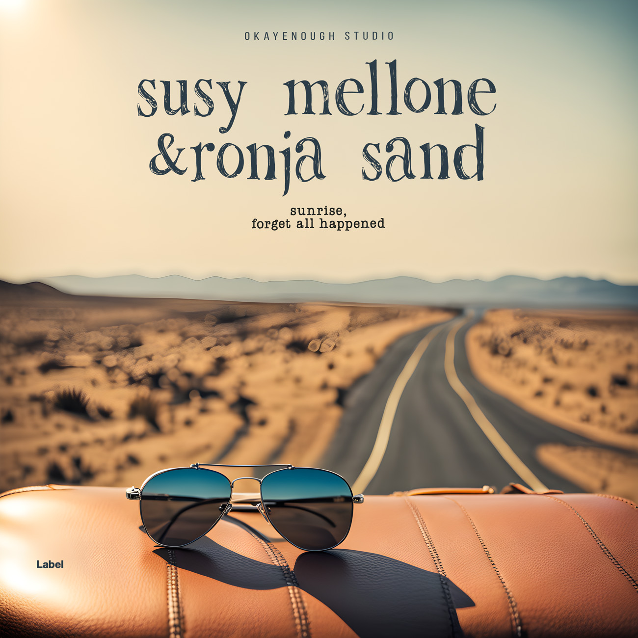 2D view of Premade Pop Album Cover - Grain Brown #24016 | AlbumArtZone*