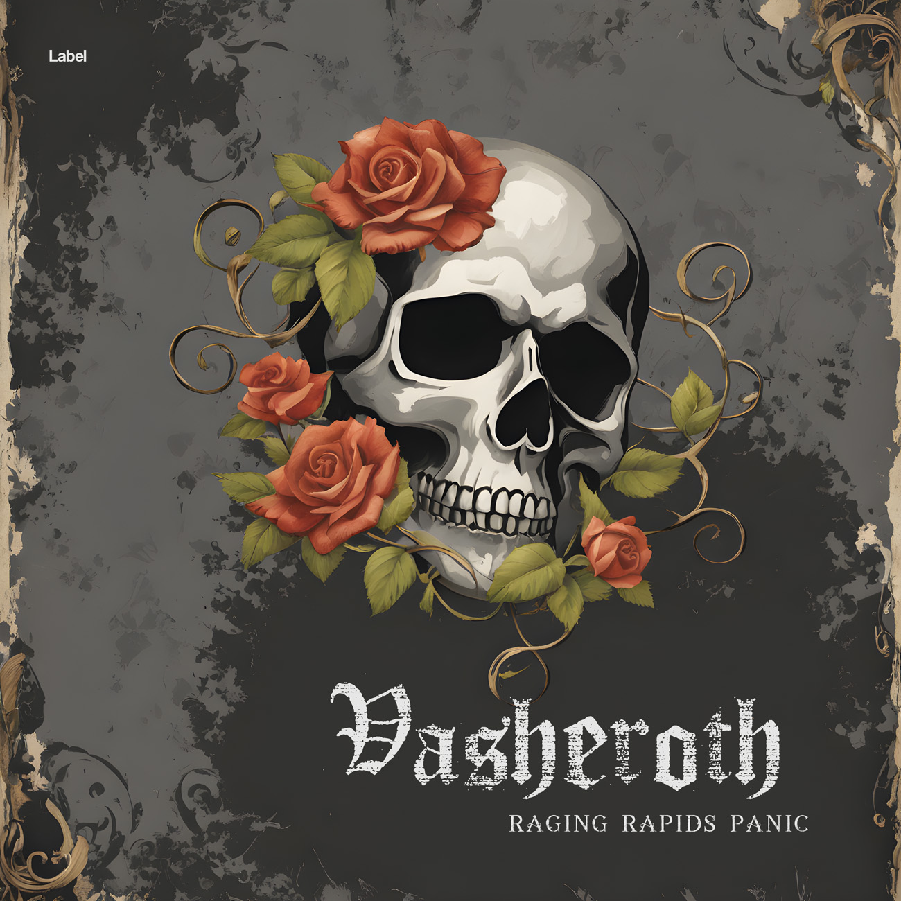 2D view of Premade Rock,Punk & Alternative Album Cover - Fuscous Gray #24082 | AlbumArtZone*