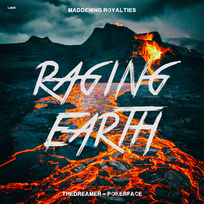 Front view of Premade Rock,Punk & Alternative Album Cover - Burning Sand #6126 | AlbumArtZone*