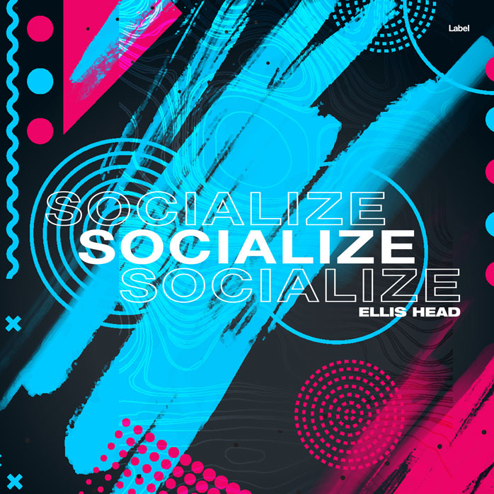 Premade Book Cover Bright Turquoise