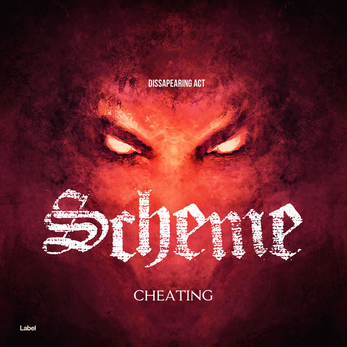 Front view of Premade Heavy Metal & Gothic Metal Album Cover - Aubergine #8800 | AlbumArtZone*