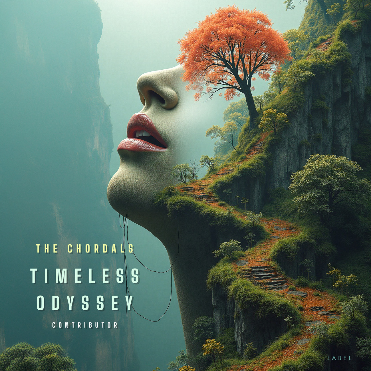 Premade Book Cover Lunar Green
