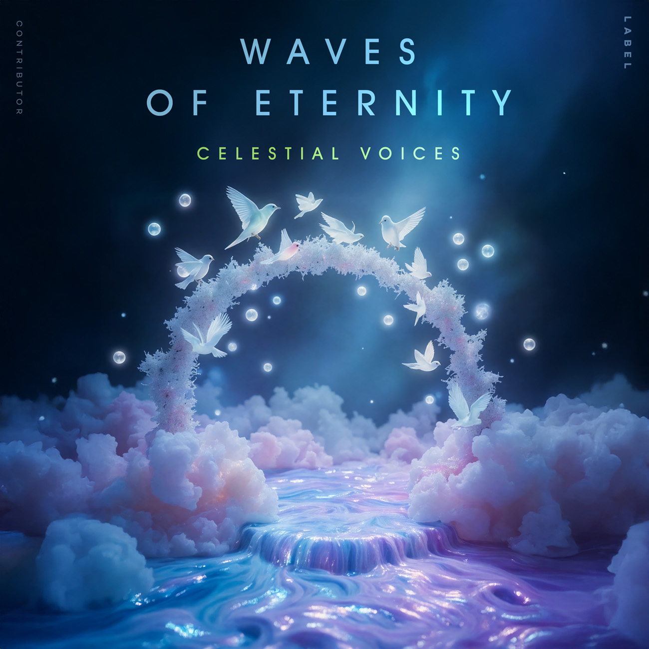 Front view of Premade Electronica & Ambient Album Cover - Blue Zodiac #11729 | AlbumArtZone*