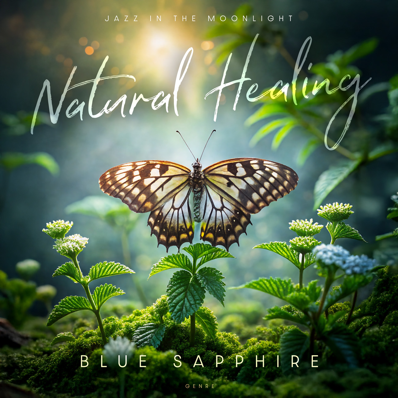Front view of Premade Contemporary Music Book Cover - Green Kelp #11871 | AlbumArtZone*