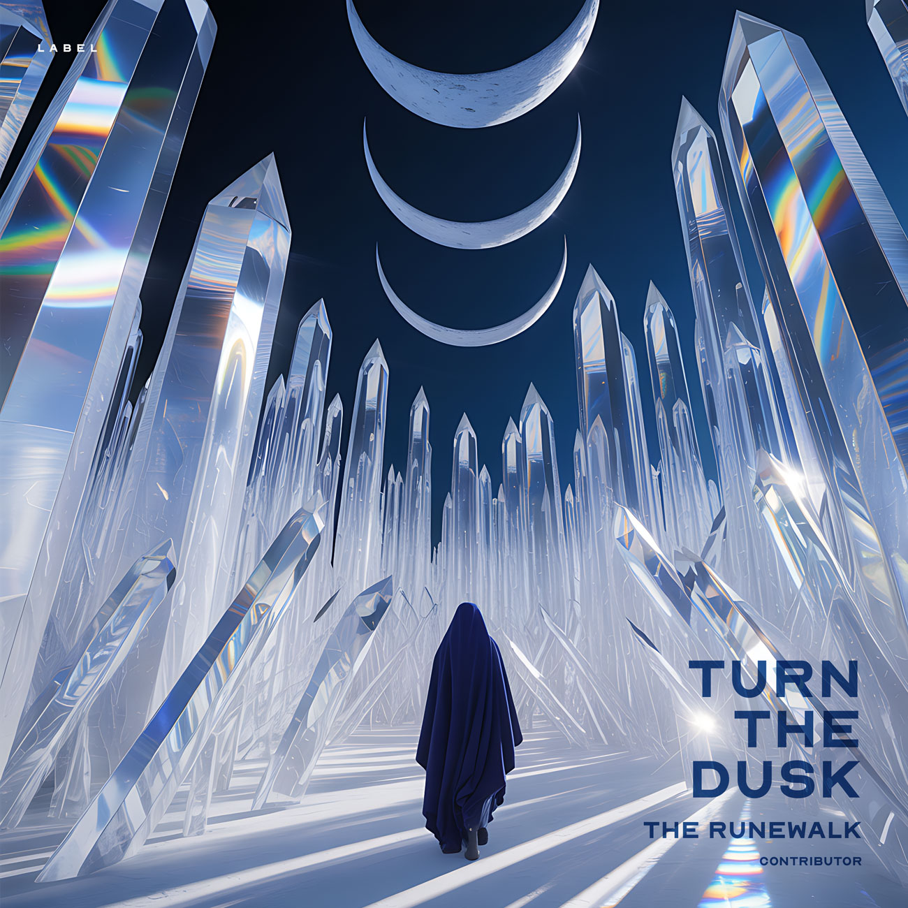 Front view of Premade Electronica & Ambient Album Cover - Wild Blue Yonder #12190 | AlbumArtZone*