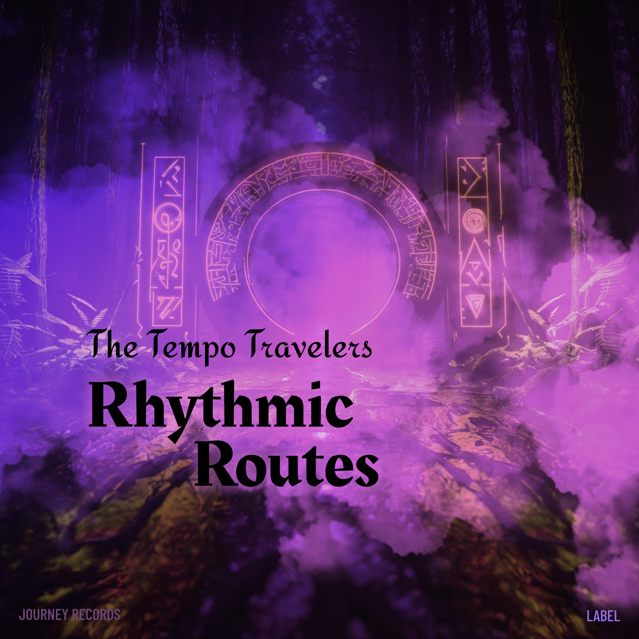 Front view of Premade Electronica & Ambient Album Cover - Amethyst #16404 | AlbumArtZone*