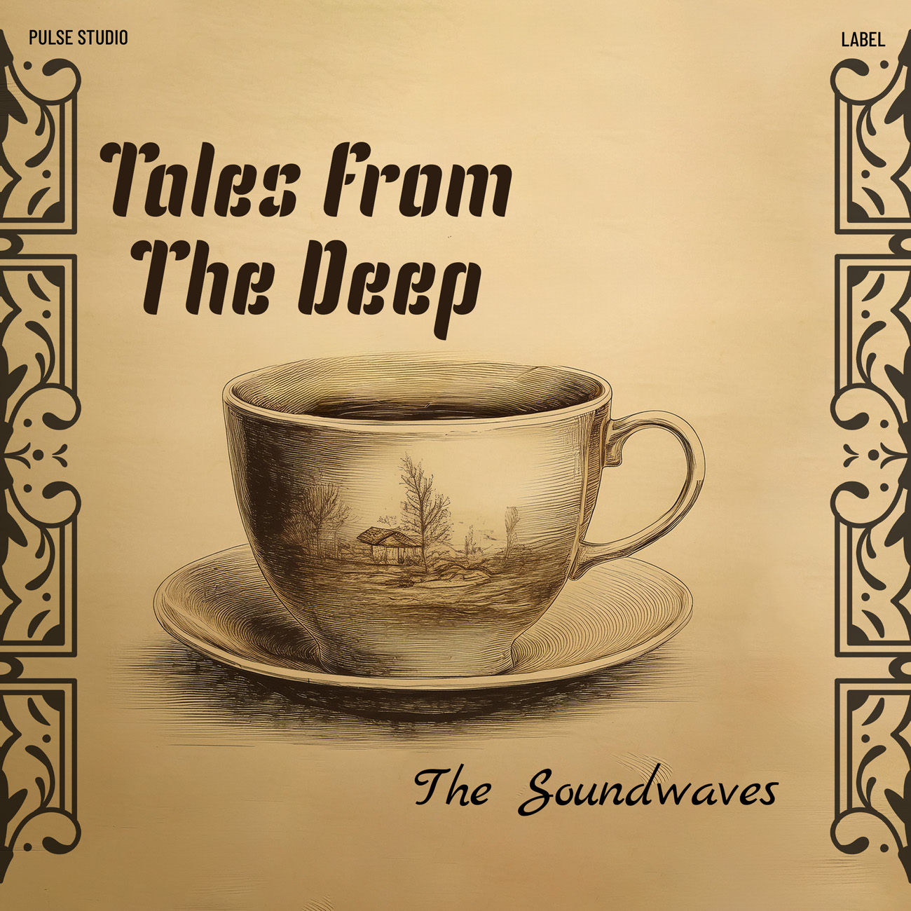 Premade Book Cover Tan