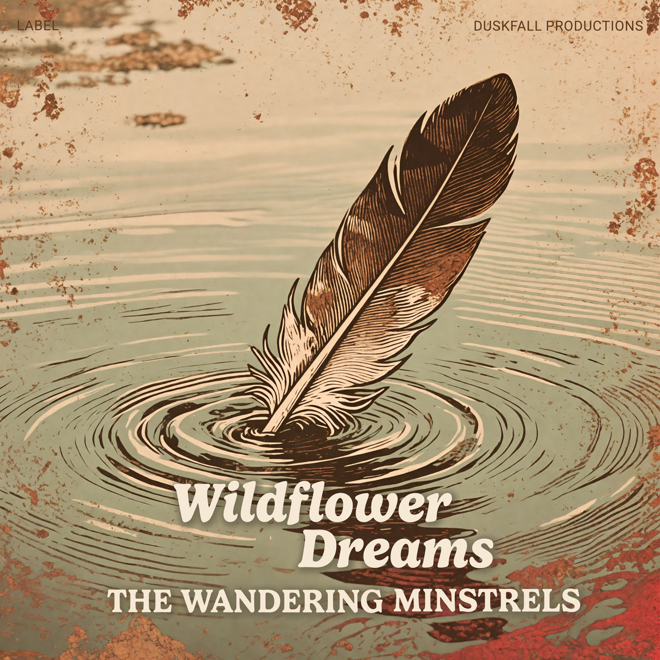 Front view of Premade Indie & Folk Music Album Cover - Indian Khaki #17821 | AlbumArtZone*
