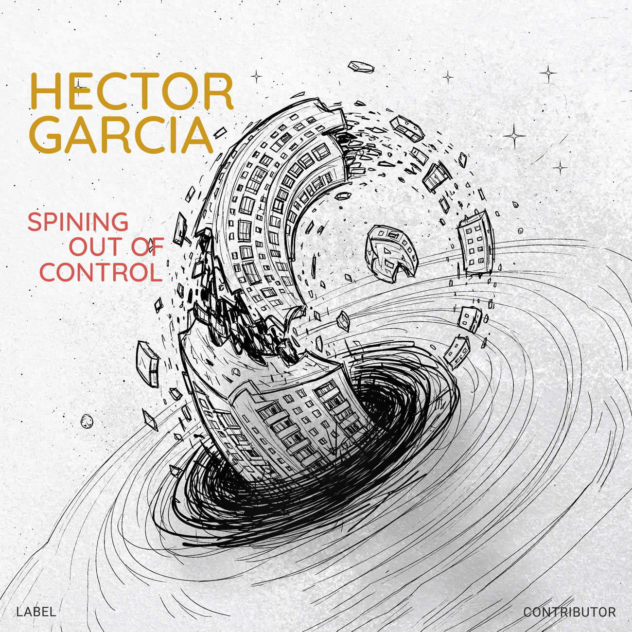 Front view of Premade Electronica & Ambient Book Cover - Mercury #18241 | AlbumArtZone*